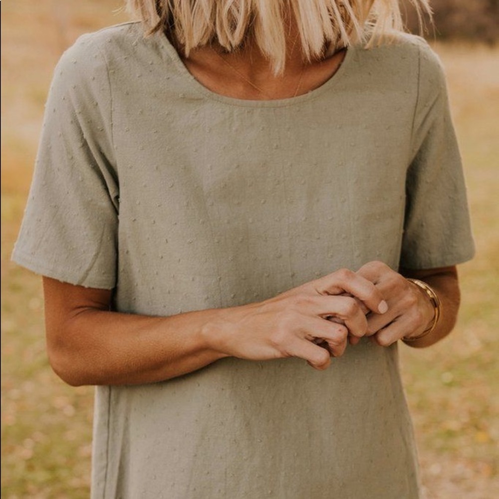ROOLEE Weatherby Blouse Sage Green